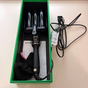Amika Triple Barrel Hair Styler in Black